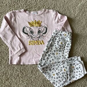 Simba Pink and Gray Kids Pajamas